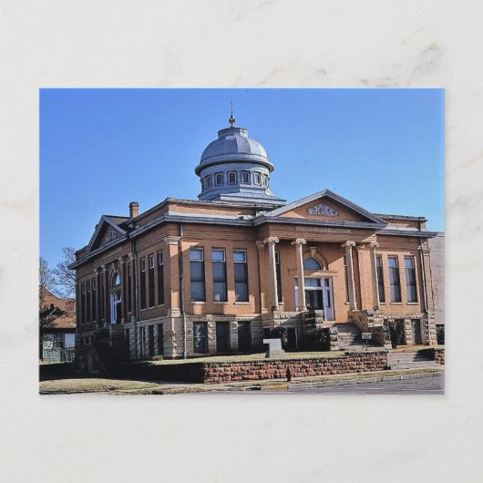 Carte Postale Bibliothèque Carnegie, Guthrie, Oklahoma (Devant)