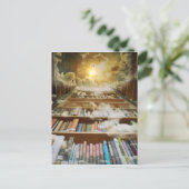 Carte Postale Bibliothèque dans le ciel (Debout devant)