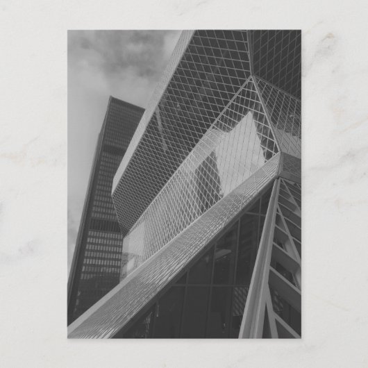 Carte Postale Bibliothèque d'architecture moderne Monochrome Sea (Devant)
