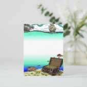 Carte Postale Bibliothèque de liquides 13 (Debout devant)