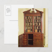 Carte Postale Bibliothèque du bureau pédimenté cassé (Devant / Derrière)
