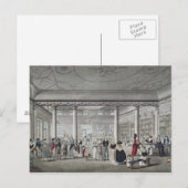 Carte Postale Bibliothèque Hall à Margate, 1789 (Devant / Derrière)