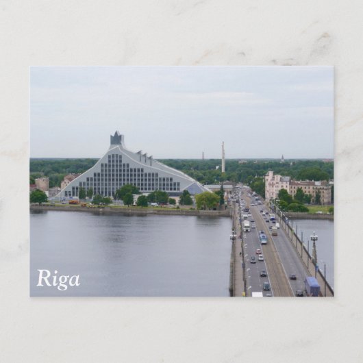 Carte Postale Bibliothèque nationale de Lettonie, Riga (Devant)