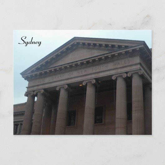 Carte Postale bibliothèque nsw (Devant)