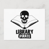 Carte Postale Bibliothèque Pirate (Devant)