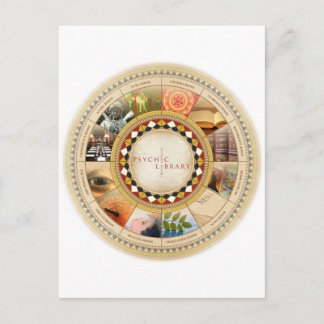 Carte Postale Bibliothèque psychique