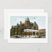 Carte Postale Bibliothèque Publique, Bloomington, Illinois (Devant / Derrière)