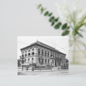 Carte Postale Bibliothèque publique de Providence, 1906 (Debout devant)