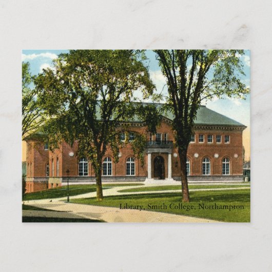 Carte Postale Bibliothèque, Smith College, Northampton 1921 Vint (Devant)