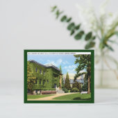 Carte Postale Bibliothèque, Université de l'Oregon, Eugene Vinta (Debout devant)