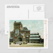 Carte Postale Bibliothèque, Université de Philadelphie 1907 Vint (Devant / Derrière)