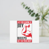 Carte Postale biceps (Debout devant)
