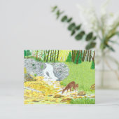 Carte Postale Biche et Cerf (Debout devant)