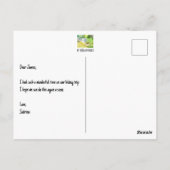 Carte Postale Biche et Cerf (Dos)