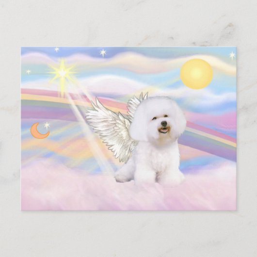 Carte Postale Bichon Frise Angel (Devant)