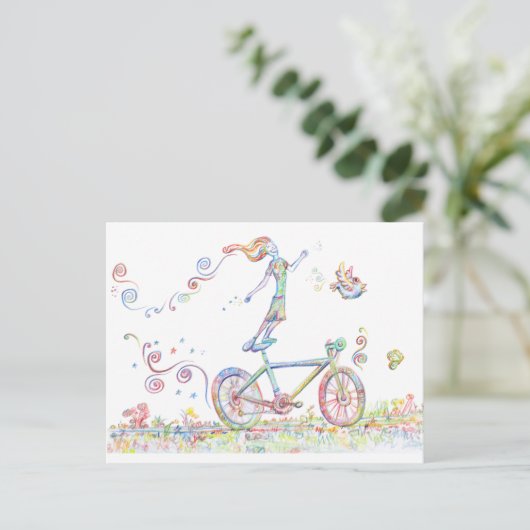 Carte Postale Bicycle Joy (Debout devant)