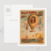 Carte Postale Bicycle Parachute en plein air (Devant / Derrière)