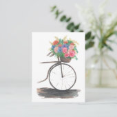 Carte Postale Bicycle Ride Home du marché (Debout devant)