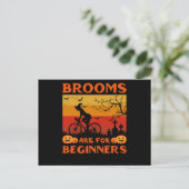 Carte Postale bicycle witch brooms (Debout devant)