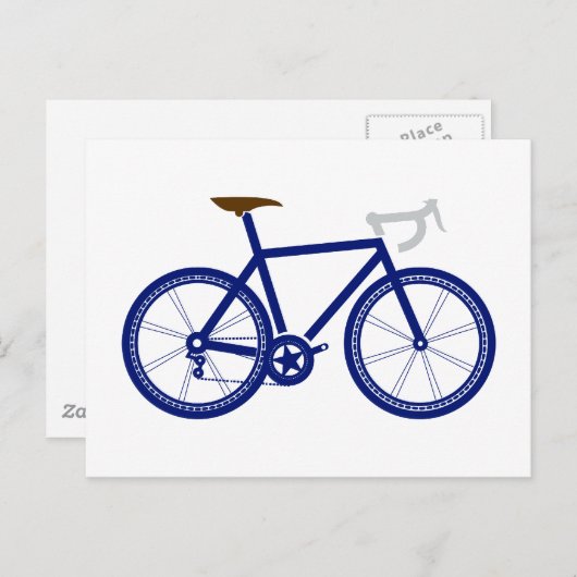 Carte Postale bicyclette bicycle (Devant / Derrière)
