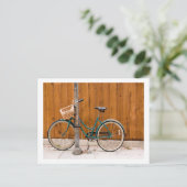 Carte Postale Bicyclette cyclisme clôture cyclable (Debout devant)