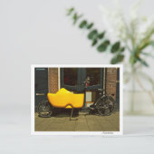Carte postale - Bicyclette faite pour chaussure (Debout devant)