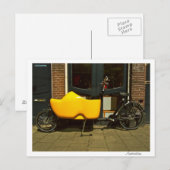 Carte postale - Bicyclette faite pour chaussure (Devant / Derrière)
