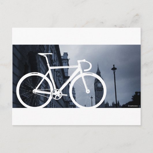 Carte Postale Bicyclette London Track (Devant)