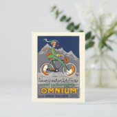 Carte Postale Bicyclette Omnium Poster vintage 1924 (Debout devant)