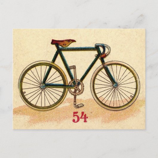 Carte Postale Bicyclette vintage (Devant)