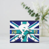 Carte Postale Bicyle amoureux du cyclisme britannique 2012 (Debout devant)