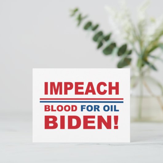 Carte Postale Biden d'huile d'huile (Debout devant)