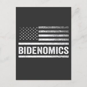 Carte Postale Bidenomics American Election Flag Démocrate Harris