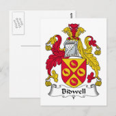Carte Postale Bidwell Family Crest (Devant / Derrière)