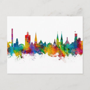 Carte Postale Bielefeld Allemagne Skyline