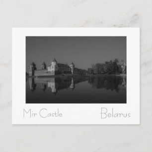 Carte Postale Biélorussie Беларусь Architecture du château de Mi