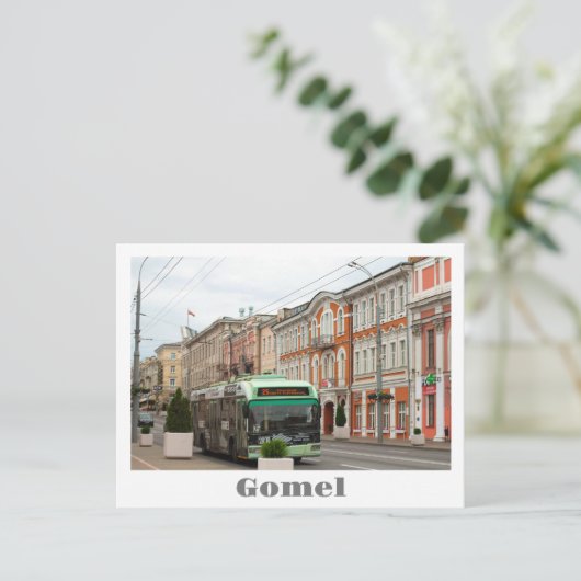 Carte Postale Biélorussie Bélarus Gomel Гомель Ville (Debout devant)