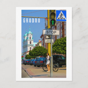 Carte Postale Biélorussie Grodno Paysage Urbain Architecture de