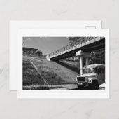 Carte Postale Biélorussie Grodno vieux bus rétro soviétique (Devant / Derrière)