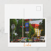 Carte Postale Biélorussie Lida Cityscape (Devant / Derrière)