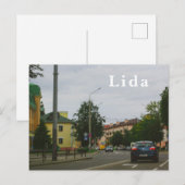 Carte Postale Biélorussie Lida Cityscape (Devant / Derrière)