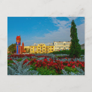 Carte Postale Biélorussie Minsk Architecture Vie Cityscape Natur