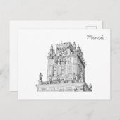 Carte Postale Biélorussie Minsk City Gates Architecture Sketch (Devant / Derrière)