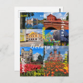 Carte Postale Biélorussie Minsk Grodno Pinsk Borisov Architectur (Devant / Derrière)