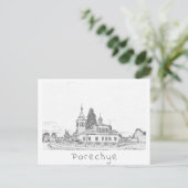 Carte Postale Biélorussie Porechye Parecca Architecture Église (Debout devant)