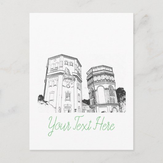 Carte Postale Biélorussie Tours à eau Grodno (Devant)