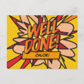 Carte Postale BIEN FAIT Fun Retro Comic Book Pop Art (Devant)