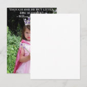 Carte Postale Bien qu'elle ne soit que petite, elle est féroce ! (Devant / Derrière)