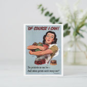 Carte Postale "Bien Sûr Que Je Peux !" (Debout devant)