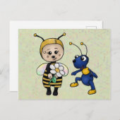 Carte Postale Biene und Ameise (Devant / Derrière)